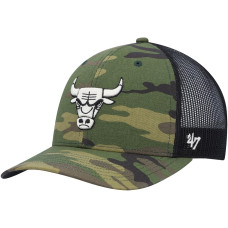 Chicago Bulls '47 Trucker Snapback Hat - Camo/Black