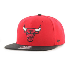 Chicago Bulls '47 Two-Tone No Shot Captain Snapback Hat - Red/Black