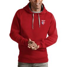 Chicago Bulls Antigua NBA 75th Anniversary Victory Pullover basketball Hoodie - Red
