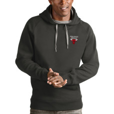 Chicago Bulls Antigua Victory Pullover basketball Hoodie - Charcoal
