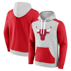 Chicago Bulls Fanatics Branded Arctic Colorblock Pullover basketball Hoodie - Gray/Red