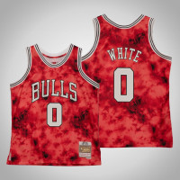 Chicago Bulls Coby White #0 Red Galaxy Jersey