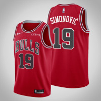Chicago Bulls Marko Simonovic Icon Edition Jersey Red
