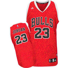 Michael Jordan Chicago Bulls #23 Crazy Light Leopard Road Swingman Jersey