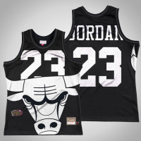 Chicago Bulls Michael Jordan Big Face 3.0 Fashion Tank Jersey Black