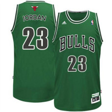 Michael Jordan Chicago bulls #23 ST Patricks Day Revolution 30 Swingman Green Jersey